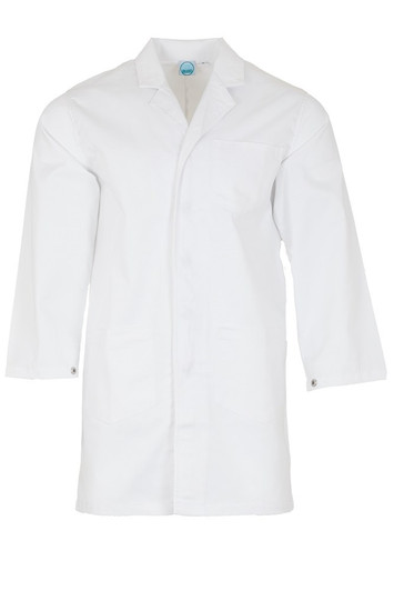 100% Natural Cotton Lab Coat White