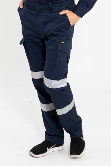 Hi-Vis Double Taped Cargo Pants Navy