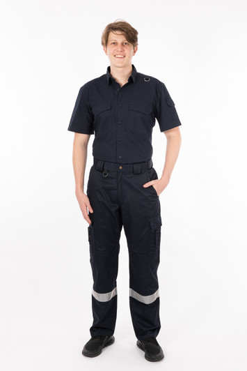 Short Sleeve Cargo Utility Work Shirt