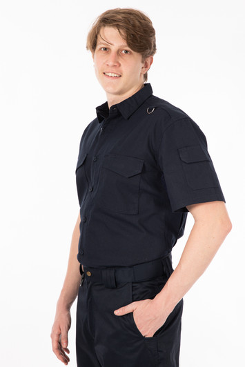 Short Sleeve Cargo Utility Work Shirt