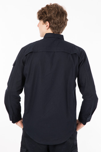 Long Sleeve Cargo Utility Work Shirt