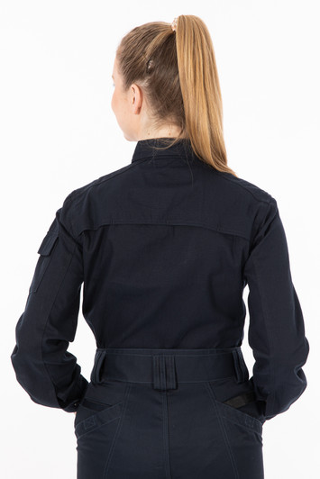 Long Sleeve Womens Cargo Utility Work Shirt