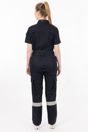 Womens Single Taped Cargo Utility Pant Navy