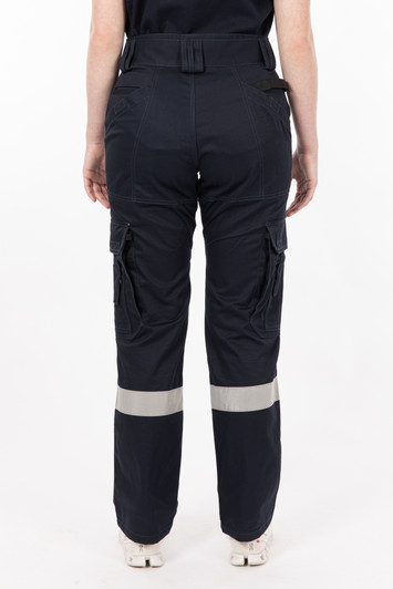 Womens Single Taped Cargo Utility Pant Navy