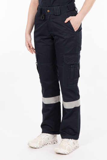 Womens Single Taped Cargo Utility Pant Navy