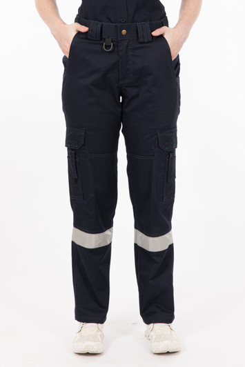 Womens Single Taped Cargo Utility Pant Navy