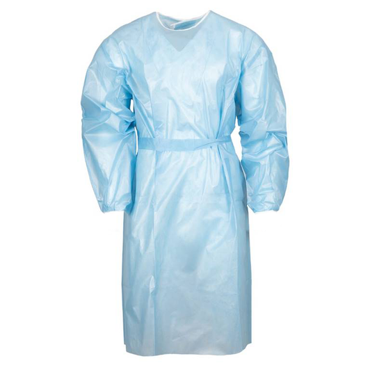 Disposable Blue Lab Gown Splash-Resistant