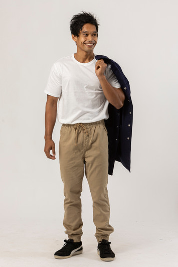 Knit Cuff Lab Coat - Navy