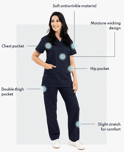 Comfort Scrub Pant Ink Comfort Scrub Pant Ink