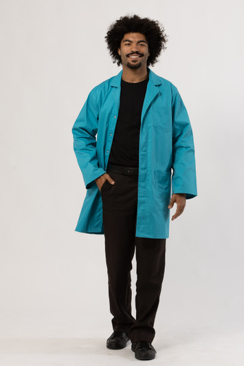 Classic Fit Lab Coat  - Teal
