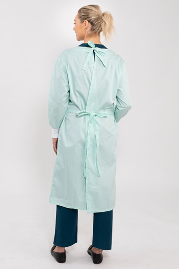 Lab Gown - Sea Foam Green White Cuffs Lab Gown - Sea Foam Green White Cuffs