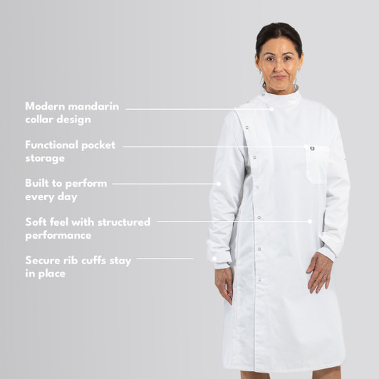 Howie Lab Coat - Unisex White