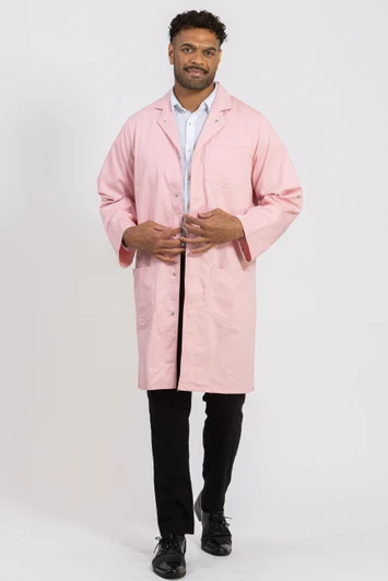 Fleming Cotton Lab Coat - Unisex Rose