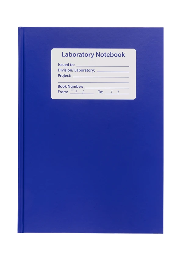 Lab Notebook 128pg Grid Blue