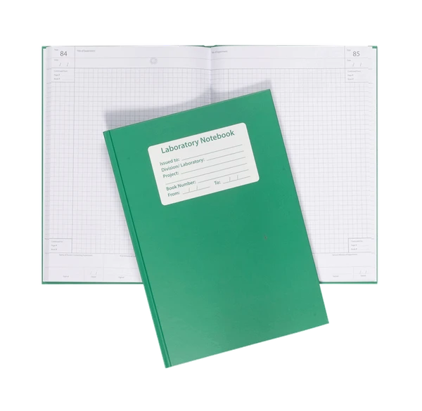 Lab Notebook 128pg Grid Green