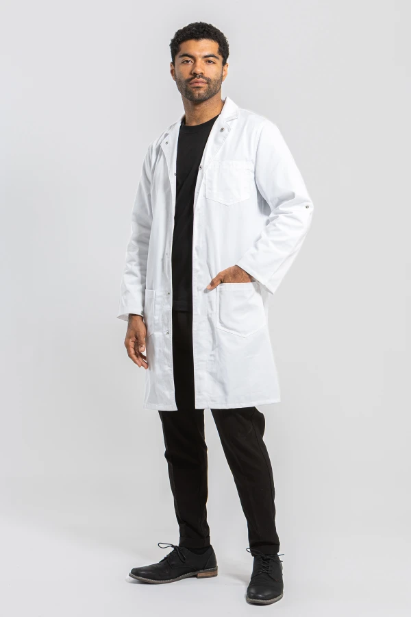 Lee Recycled Blend Lab Coat - Unisex White