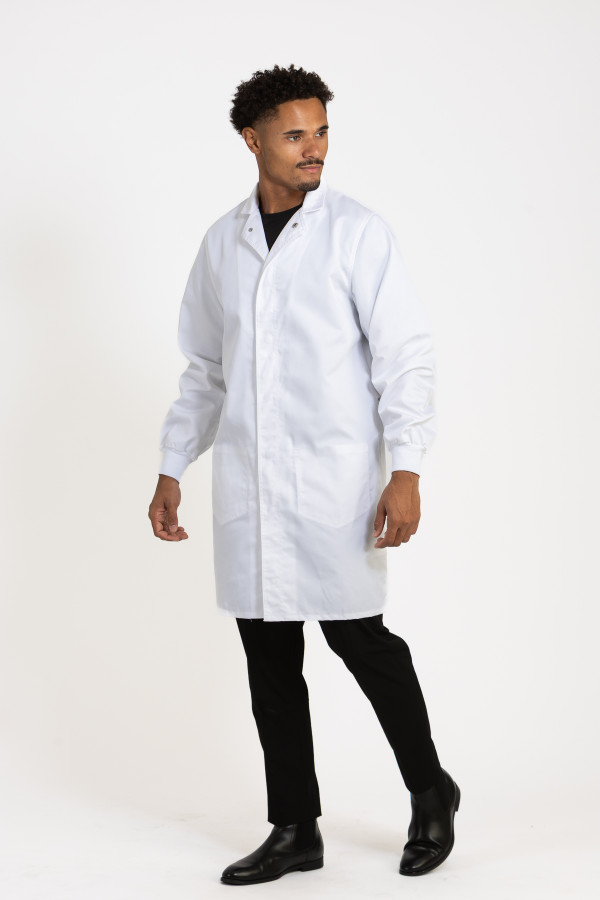 Simmons Inner Pockets Lab Coat - Unisex White
