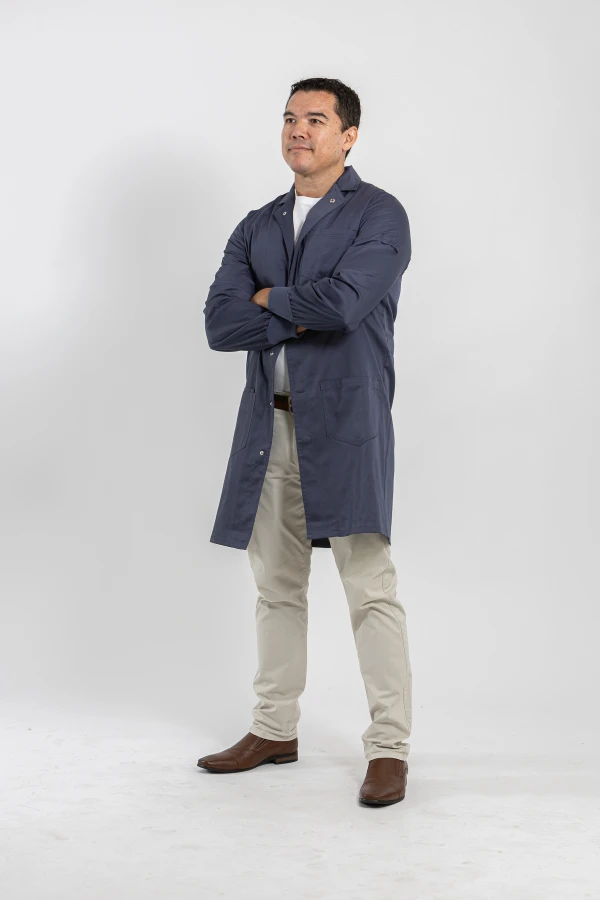 Kendall Comfort Blend Lab Coat - Unisex Denim