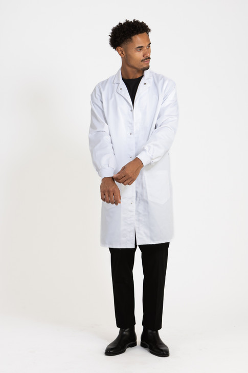 Simmons Inner Pockets Lab Coat - Unisex White