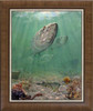 "Framed Prints" by artist Jason Mathias masterfully portrays A school of Tarpon as they patrol over a lobster hole in the murky shallows looking for prey as they continue with their migration.