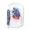 This vibrant design, featuring Jason Mathias's Turtle Reef, is elegantly designed to enhance the figure is sure to catch the eye and the fish. The beautiful underwater stylized turtle art design is sublimated onto our superior technology that definitely makes for a top favorite among woman anglers world wide! 
