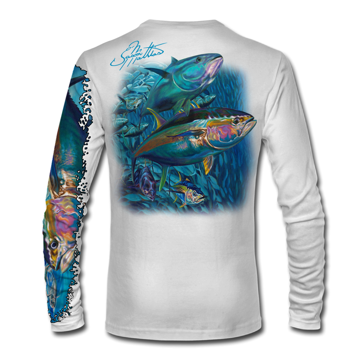 LS High Performance tee shirt (Tuna Ball) - Jason Mathias Art Studios