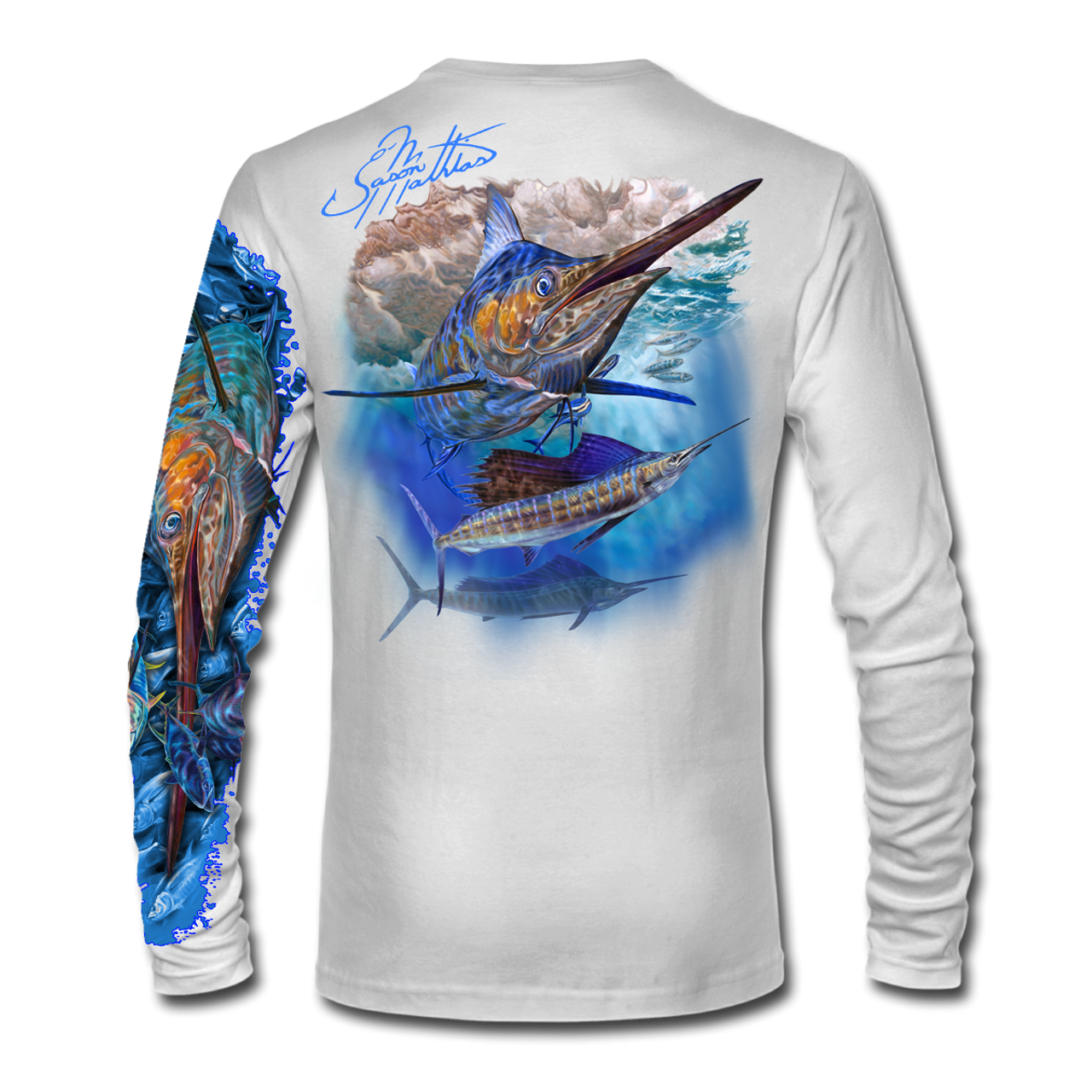 LS High Performance tee shirt (Marlin Sailfish)