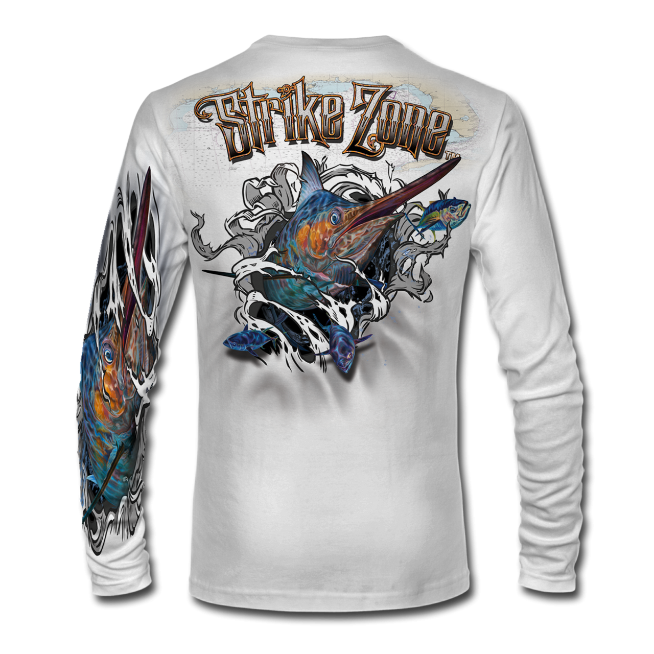 Jason Mathias American Flag Bass High Performance Long Sleeve UPF