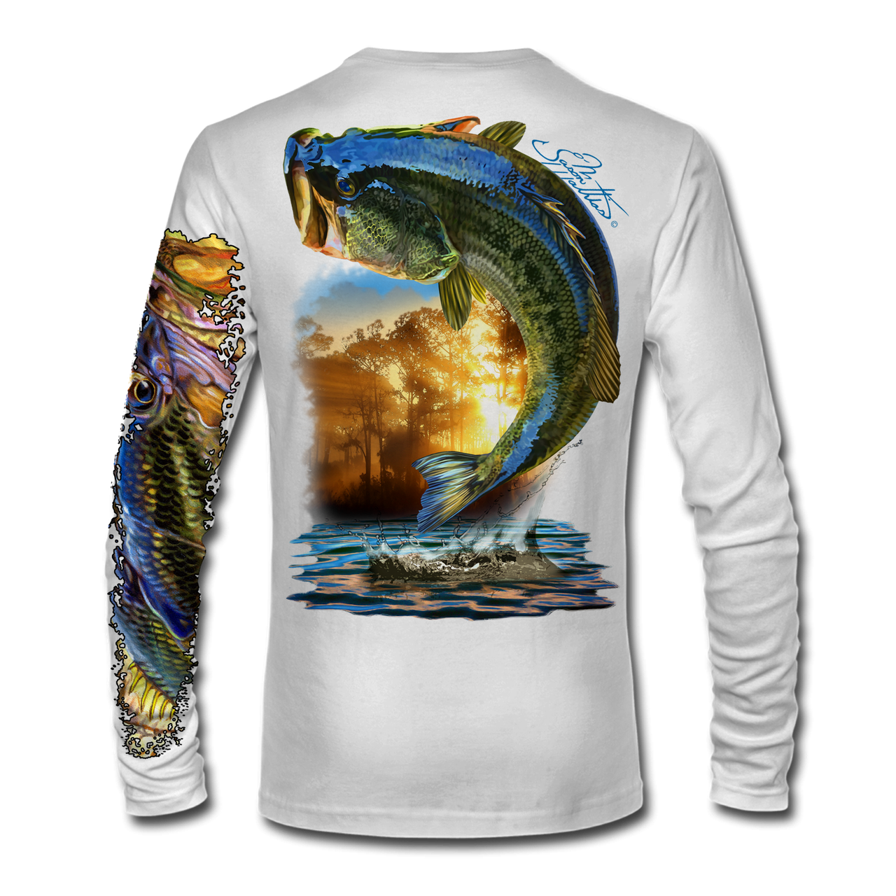 LS High Performance tee shirt (Large Mouth Bass)