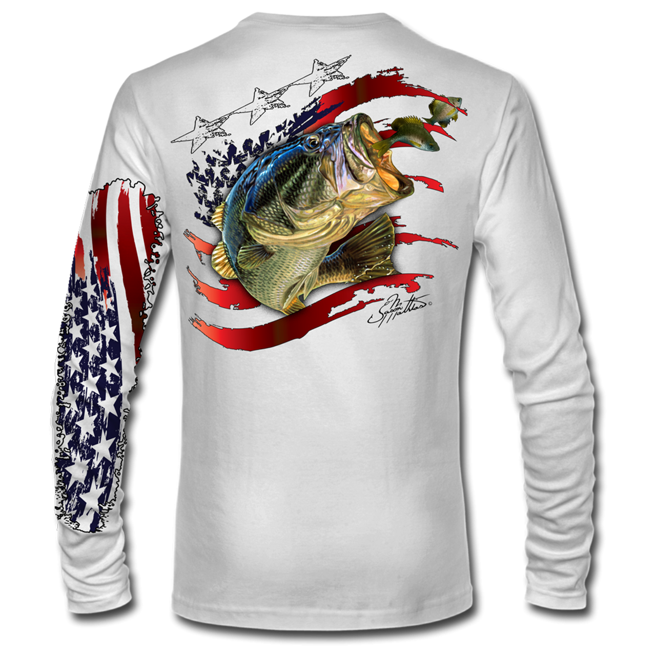 LS High Performance tee shirt (American Flag Bass) - Jason Mathias Art  Studios