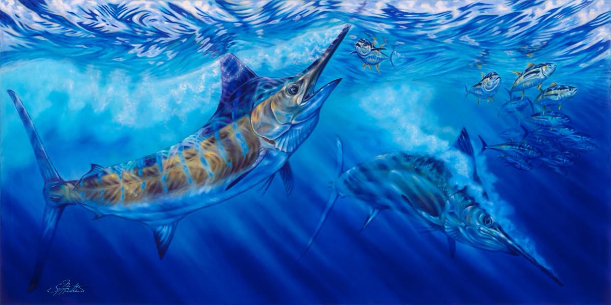 Blue Freedom (Blue Marlin) - Jason Mathias Art Studios