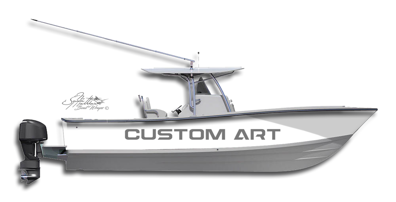 Customize Boat Wrap Design - Jason Mathias Art Studios