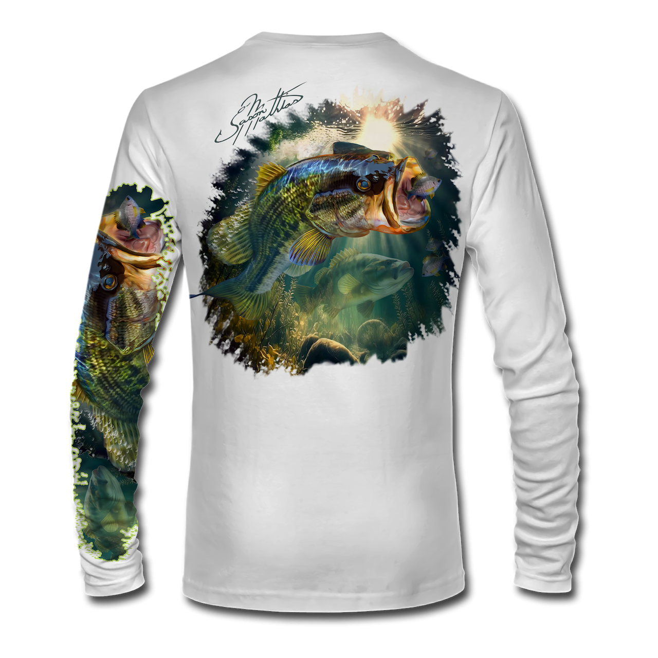 Smallmouth Bass | Ladies Solar Long Sleeve Shirt - Fly Fishing Journeys