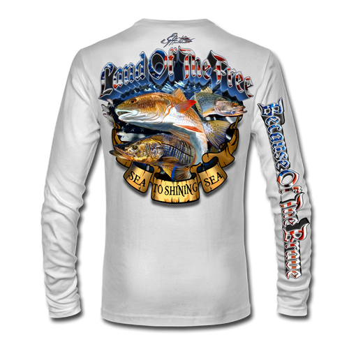 High Performance UPF 50+ Long Sleeve Fishing Shirt by Jason Mathias Art -  Northeast Inshore Slam