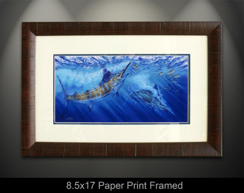 額装品/Magnumb Blue 2017/アーサー ジャファ/ポスター/アート Blue Freedom (Blue Marlin) - Jason Mathias Art Studios