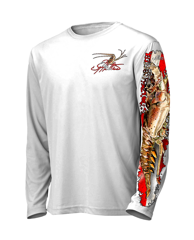 High Performance UPF 50+ Long Sleeve Fishing Shirt by Jason Mathias Art -  Hogfish Lobster