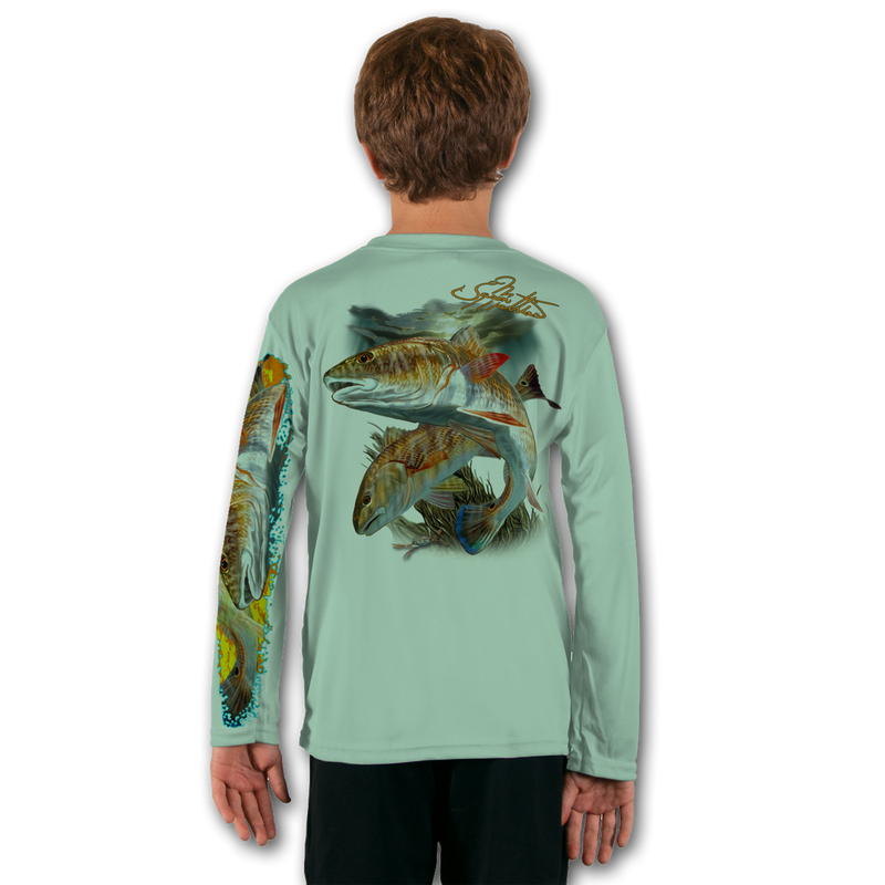Youth Performance Fishing T-Shirt - Currents