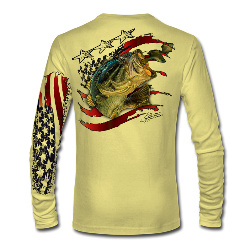 LS High Performance tee shirt (American Flag Bass) - Jason Mathias Art  Studios