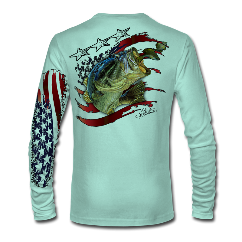 LS High Performance tee shirt (American Flag Bass) - Jason Mathias