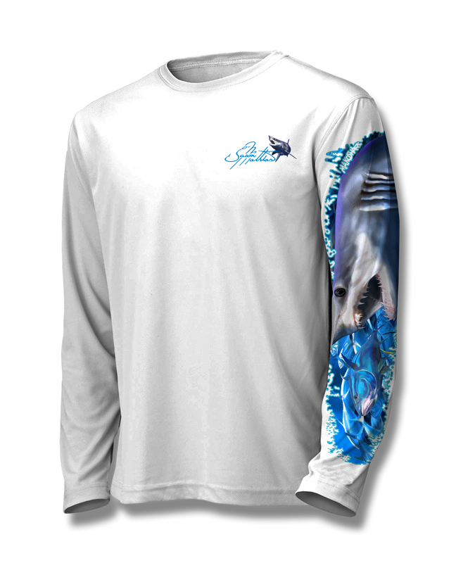 Mako Shark Fishing Custom Long sleeve Fishing Shirts, Shark