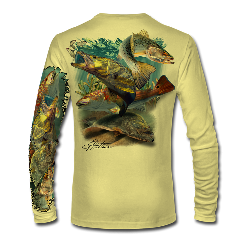 LS High Performance tee shirt (Southeast Inshore Slam) - Jason Mathias Art  Studios