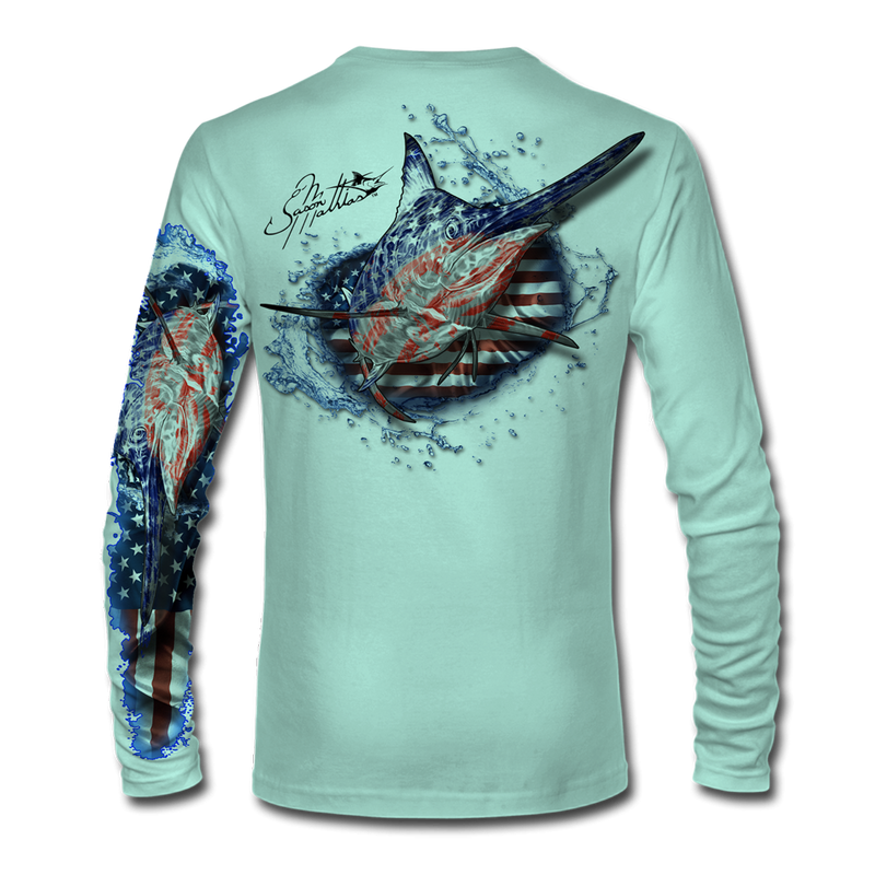 LS High Performance tee shirt (American Blue Marlin) - Jason