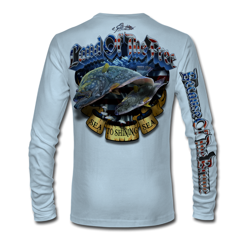 Long Sleeve High Performance shirt (Americana Fluke/Flounder) - Jason  Mathias Art Studios