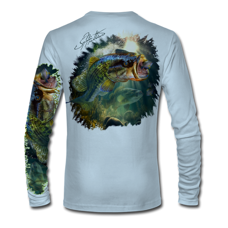 Largemouth Bass Drawing Long Sleeve T-Shirt