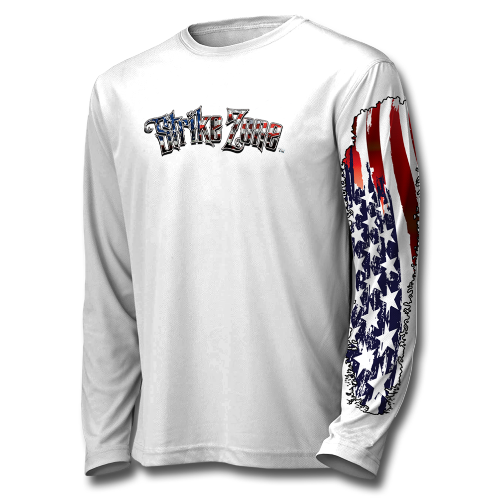 Ice Fishing USA Flag T Shirt Sublimation Graphic by Abcrafts