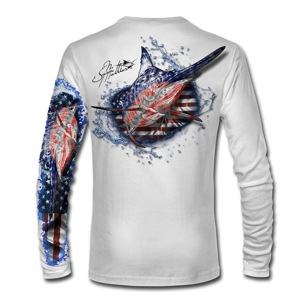 CustomCat Florida Marlins Fish Retro MLB T-Shirt Heliconia / 5XL