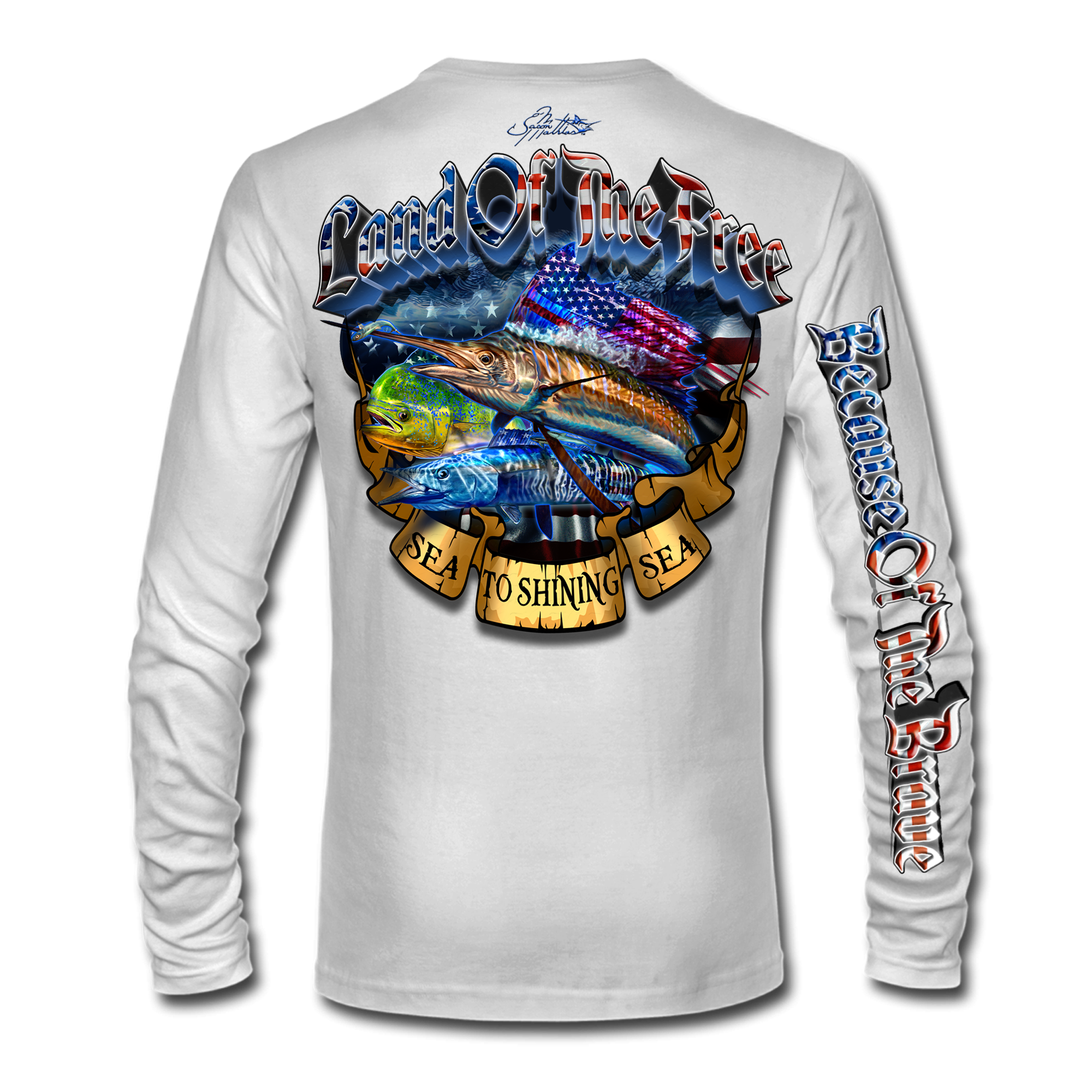 Long Sleeve High Performance shirt (Americana Offshore Slam) - Jason  Mathias Art Studios