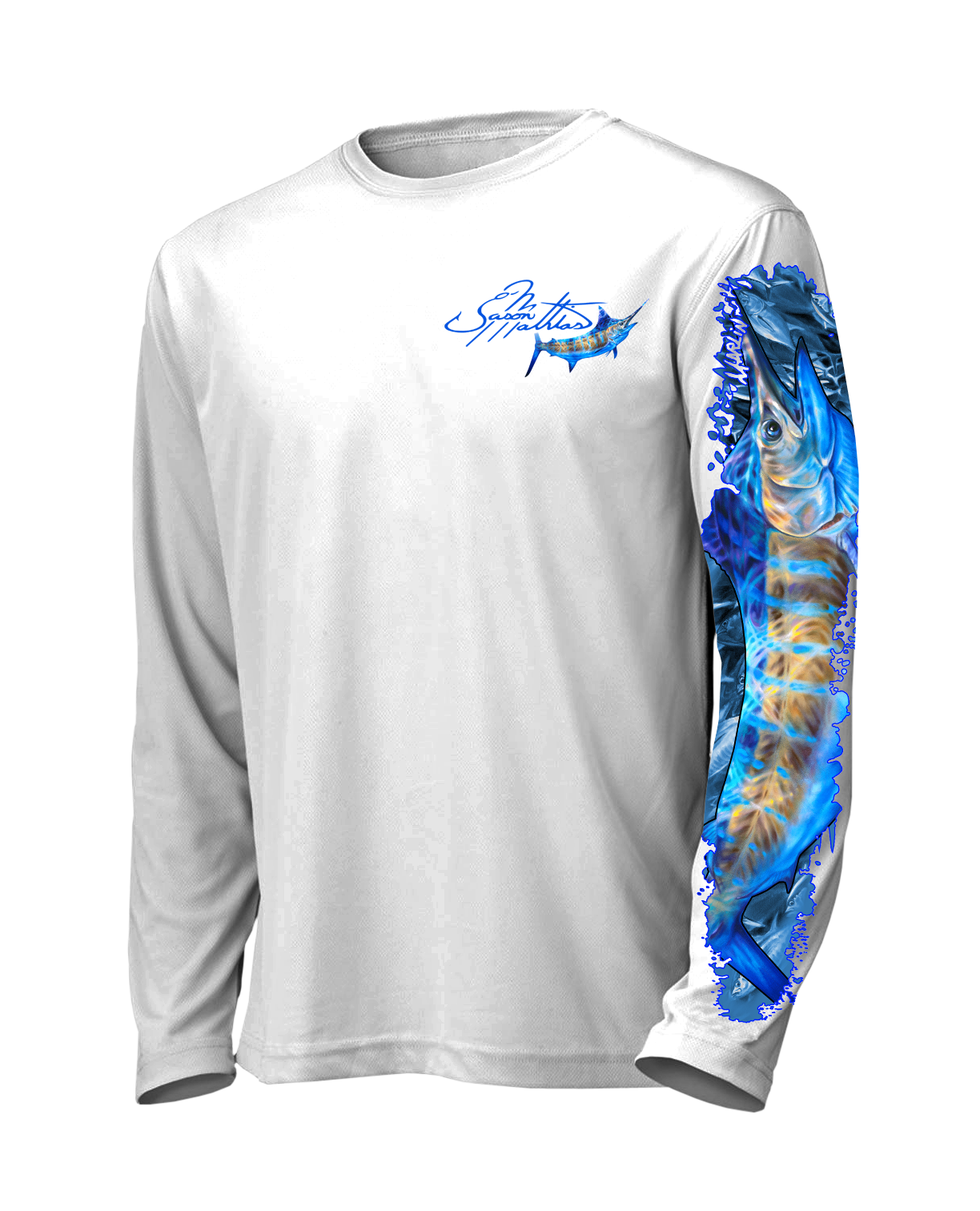 blue-marlin-it-white-front-shirt-jason-mathias-apparel-gear-fishing-gamefish-art-sportfish-art-tee-shirt-t-shirt-clothing.png