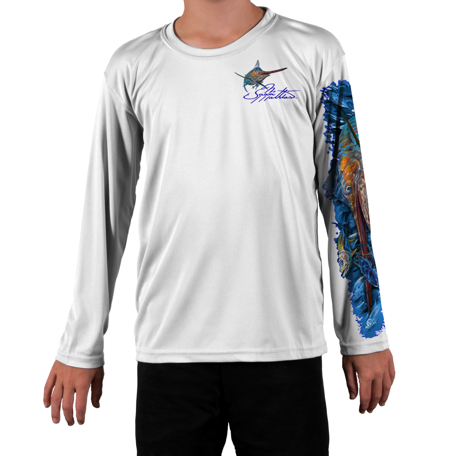 Youth LS High Performance tee shirt (Hogfish Dive) - Jason Mathias