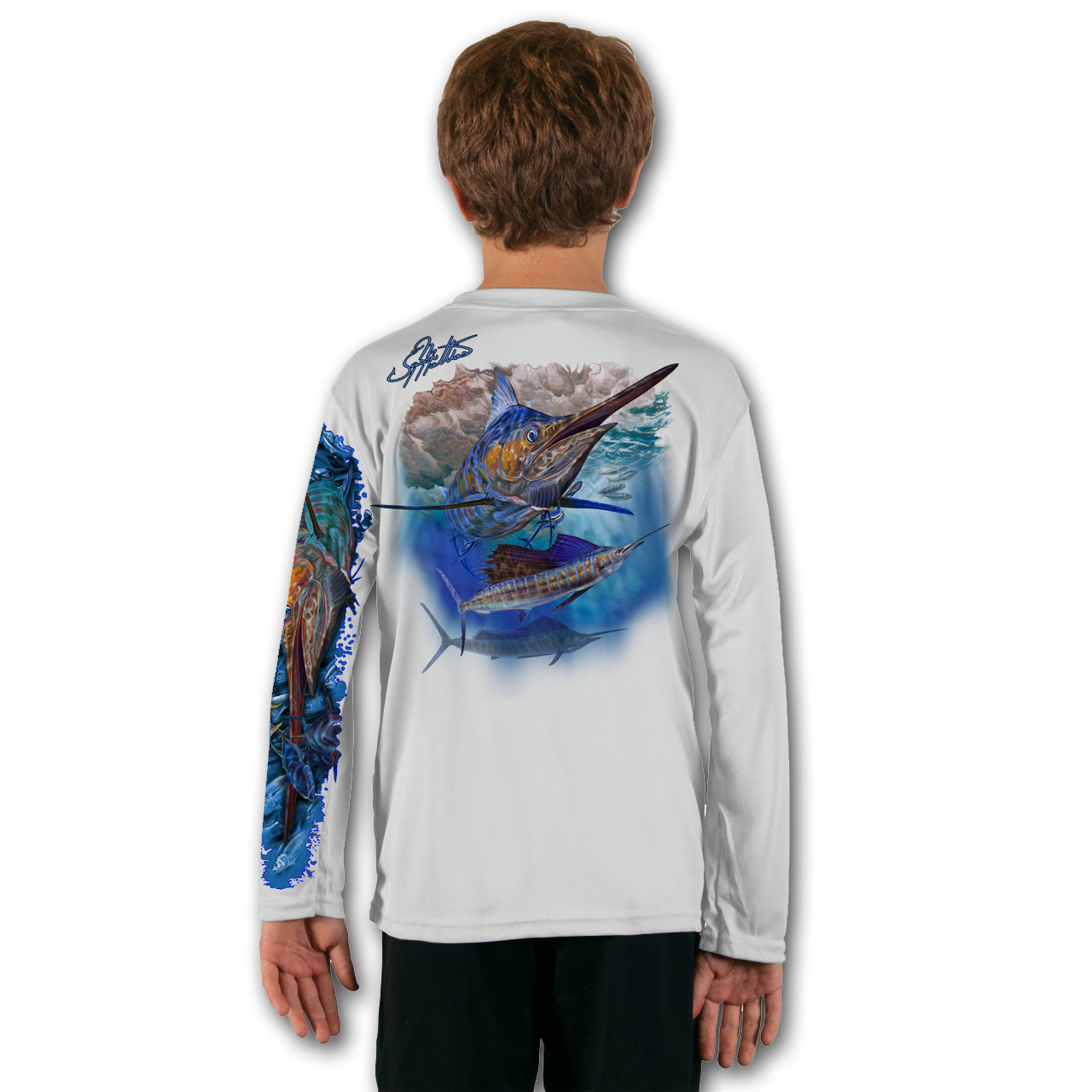 LS High Performance tee shirt (Inshore Slam) - Jason Mathias Art Studios